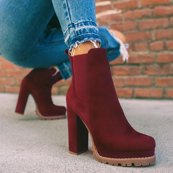 Bottines Élégance Suédée Luvana™